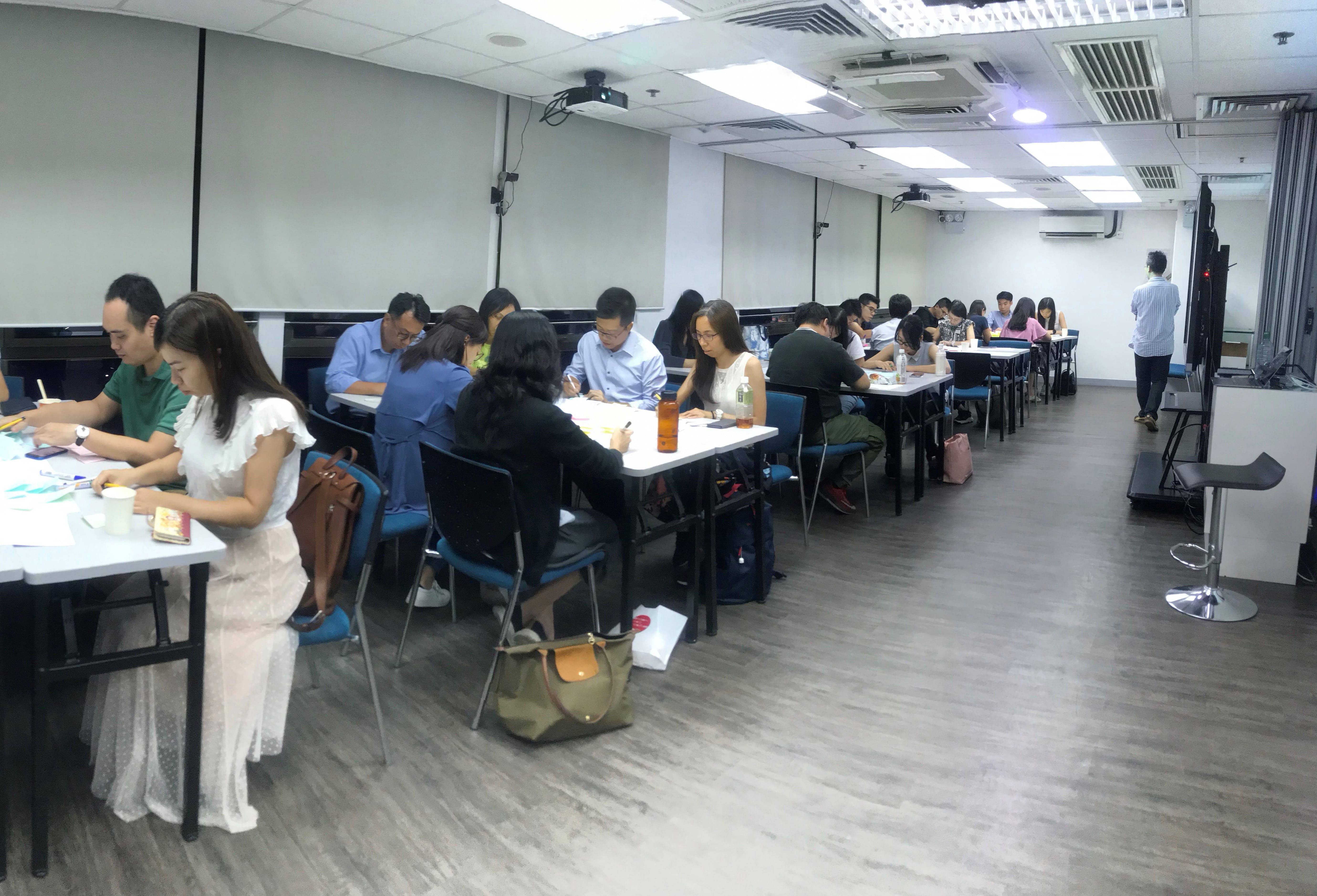 Students learning at ITC